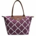 Longchamp soldes sorties Sac Le Pliage Grid Carreaux Violet